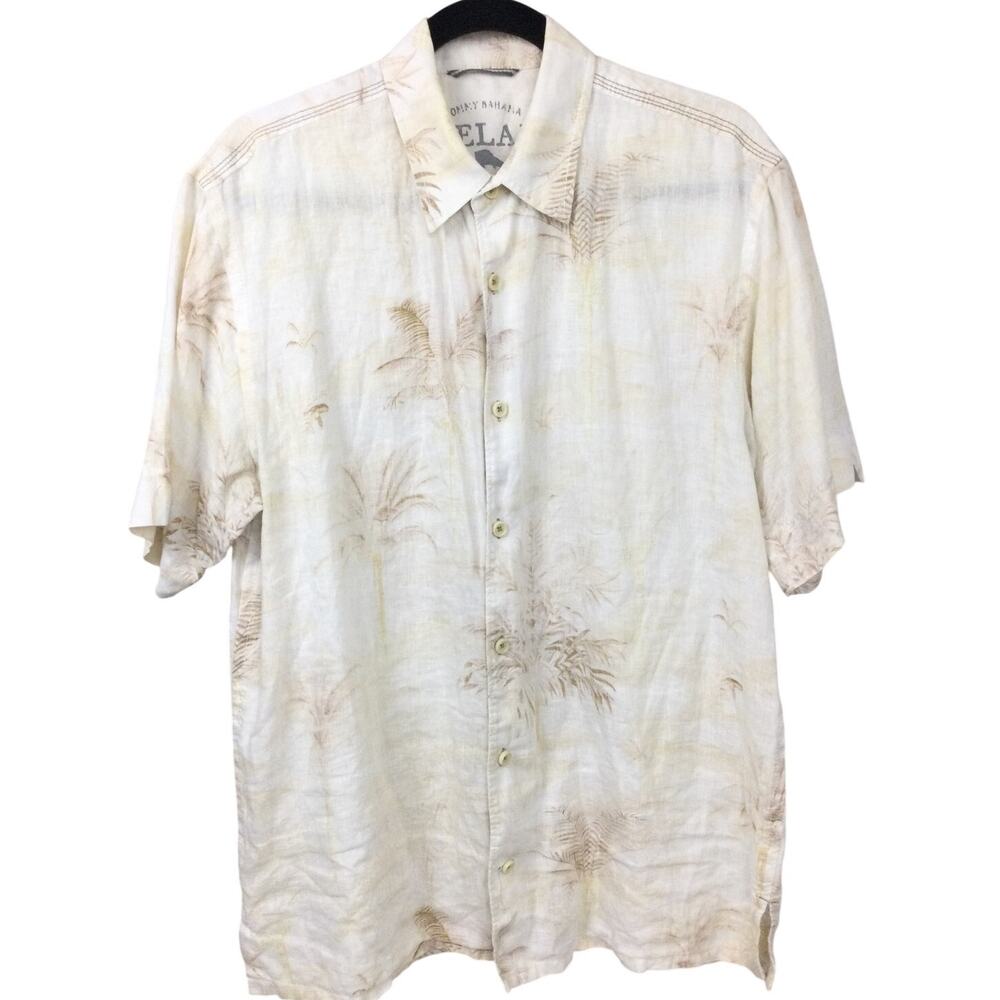 Tommy Bahama Relax Men's S Retro Casual Linen Floral Resort Camp Shirt